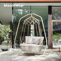 Balançoire Chaise Patio Jardin Daybed Chaise Longue Extérieure Terrasse Piscine Balcon Arrière-Cour Suspendus Rotin Oeuf Chaise Balançoire Canapé Nordique