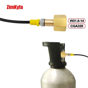 Adaptateur de connexion rapide pour machine à soda, en cuivre TPE, réservoir de CO2 externe, avec tuyau de 90 cm pour Soda Club, compatible DUO Terra Art W21.8-14CGA320G3/4 - Product Image 5