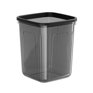 Transparent Trash Can - Large Capacity, Collapsible Lid, Paper Basket - Premium Plastic Storage <b>Bin</b> for Home, and Kitchen - Product Image 5