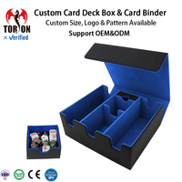 Boîte de rangement pour cartes Torson 1200+ 6-en-1 en cuir PU, grande capacité, pour cartes de jeu Yu-Gi-Oh, MTG, TCG, jeux de société, collection de cartes