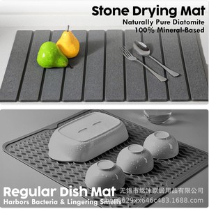 Alfombrilla de Baño Plegable de Piedra de Diatomita que Ahorra Espacio, Alfombrilla de Tierra de Diatomeas Súper Absorbente, Alfombrilla Antideslizante <span class=keywords><strong>para</strong></span> el Suelo del Baño - Product Image 3