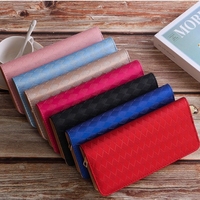 Dompet Panjang Wanita Harga Pabrik, Dompet Lipat dengan Ritsleting, Tas Ponsel Multi Slot Kartu, Tas Fashion Berbahan Quilted