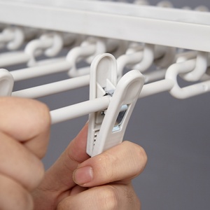 Multi Layer Folding Clothes Dress <b>Hanger</b> Non Slip Plastic Clip Magic <b>Hangers</b> for Pants - Product Image 5