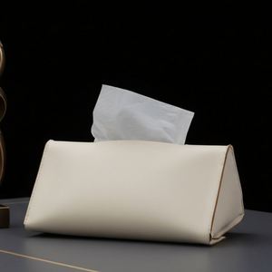 Pu Rectangle Holder Elegant Leather Facial Paper Dispenser Tissue Box Cover for <b>Car</b> <b>Table</b> - Product Image 2