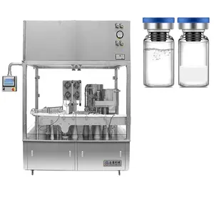 veterinary filling machine automatic vial bottle filling rubber stoppering sealing machine factory