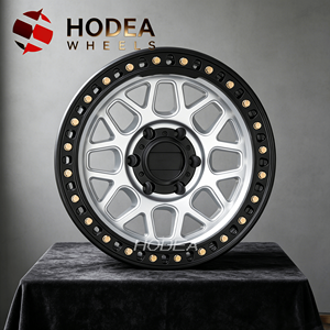 Ruedas <span class=keywords><strong>Todoterreno</strong></span> HODEA Clásicas con Beadlock Mecánico Forjado para Camionetas de Tamaño Completo y Vehículos <span class=keywords><strong>Todoterreno</strong></span>, Listas para Terreno Desértico/Roquero - Product Image 1