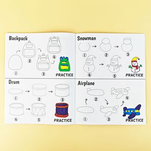 Nouveauté transfrontalière : Livre de coloriage en papier pour enfants, avec dessins de graffiti simples <span class=keywords><strong>et</strong></span> éducatifs, pour l'apprentissage progressif <span class=keywords><strong>et</strong></span> l'éveil ludique à l'art. - Product Image 3