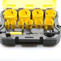 18 pièces bi-métal 19-64mm HSS noyau foret Cutter Kit 70mm métal PVC plastique fer bois carrelage plâtre menuiserie