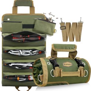 Printspree Tool Duffle Bag 44.5x40x8.5cm 15-19 Pockets Zipper Closure Portable Storage For Home Repair - Product Image 1