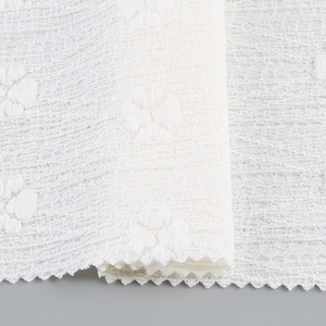 Tissu jacquard fin en polyester extensible à motif géométrique à petites échelles, effet pur diamant blanc, tricoté en dobby, toucher doux - Product Image 6