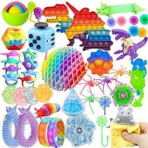 Juguetes al por mayor: Juguetes sensoriales de silicona con trinquete para niños, anillos deslizantes de metal, cubos silenciosos, juguetes sensoriales personalizados con gusano para adultos - Product Image 1
