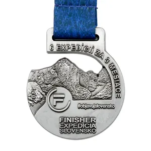 Custom Custom School Sports Medal Cheap Sports Gold Medal Marathon Award Souvenir High Quality 3D Zinc Alloy Running Medal