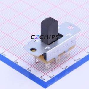 DSB-2206-0-ANN16-01R Slide Switch Through hole Switch Double Pole Double Throw Rectangle Pin Header Solder Tab 12.9mm - Product Image 1