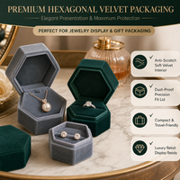 Boîte à bijoux en velours carrée luxueuse avec logo personnalisé, boîte cadeau portable pour la présentation et l'emballage de bijoux en détail