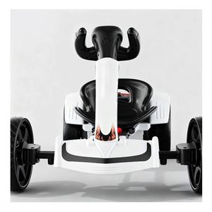 Voiture à pédales Bluetooth haute performance avec télécommande, structure spoiler jaune, alimentée par une batterie 12V4.5 - Product Image 2