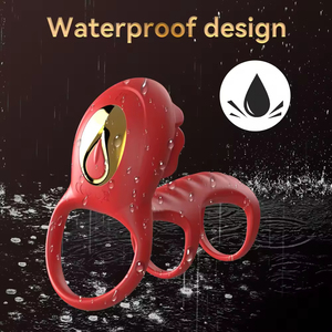 Anillo Vibrador para Hombre, Anillo Fino con Bloqueo y Condón, Placer Masculino en Pareja, 9 Frecuencias, Vibración Doble Interna y Externa - Product Image 4