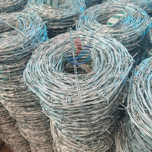 Dây thép gai mạ kẽm; dây thép gai mạ kẽm nhúng nóng 10 # x 12 #25kg hoặc 50kg mỗi ROOL, được bọc bằng băng keo PVC. - Product Image 2