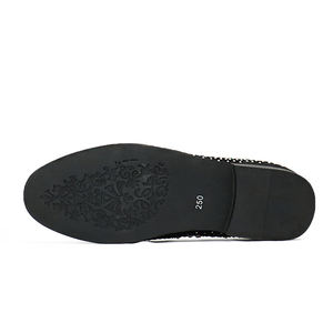 Mocassins en velours pour hommes, patchwork et strass, style décontracté, pour soirée, les plus vendus en gros - Product Image 2