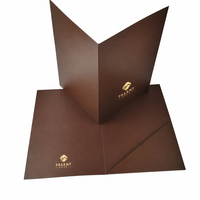 Dossiers de présentation de documents en papier A4 A5 avec impression personnalisée de luxe, dorure UV, logo personnalisé, dossiers de bureau avec poches