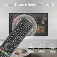 Télécommande de remplacement universelle adaptée aux téléviseurs Hisense 4K UHD EN3D39 avec touches multimédias dédiées, modèles H45N5750, H50N6800, H50N5900