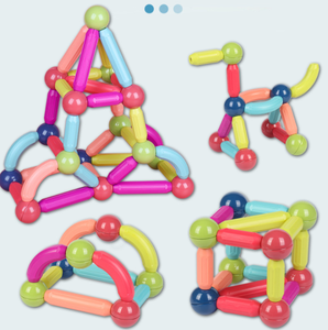 Jeu de blocs magnétiques éducatifs en plastique 3D, jouet créatif pour enfants, nouveauté - Product Image 1