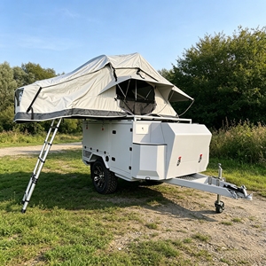 Venta Directa de Fábrica, Remolque de Campamento Ligero 4x4 con Eje Único, Galvanizado en Caliente, con Cocina Deslizable - Product Image 1