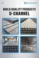 Support de montage solaire en U de haute qualité résistant au vent et à la neige, en acier U en alliage de zinc, aluminium et magnésium, structure de support PV