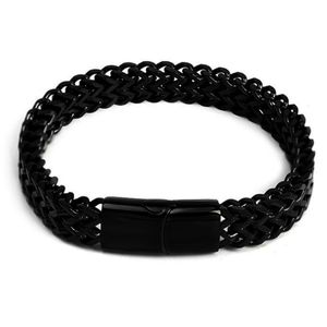 8MM Géométrique En Acier Inoxydable Gros Fermoir Magnétique Bracelet À La Mode Rock Lien Hip Hop Cubain <span class=keywords><strong>Gourmette</strong></span> Bracelet pour Hommes et Femmes - Product Image 6