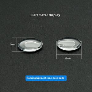 Enfichable Anti-indentation Anti-dérapant Confortable Silicone Super Doux Baïonnette Boucle <span class=keywords><strong>Lunettes</strong></span> <span class=keywords><strong>Nez</strong></span> Pad - Product Image 4