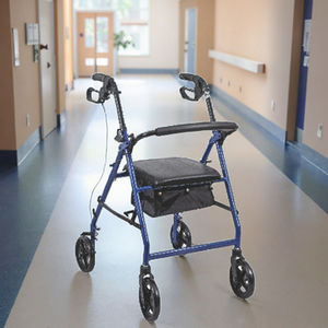 รถเข็นอลูมิเนียมพับได้น้ำหนักเบาล้อใหญ่อุปกรณ์ช่วยในการเดินทางการแพทย์สำหรับผู้สูงอายุการบำบัดเพื่อสุขภาพ - Product Image 2