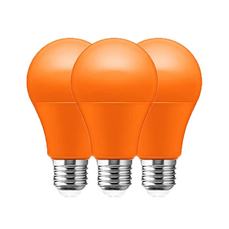 Worbest LED A19 turuncu ampul 6W 9W 12W 15W E26 taban LED turuncu ampul parti dekorasyon sundurma dekoratif aydınlatma