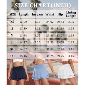 Gonna da Golf sportiva da Tennis a vita alta Premium da donna con gonna da corsa a strati con 2 tasche e pantaloncini incorporati OEM - Product Image 3