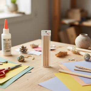 ILAN Bastoncini in Legno per Artigianato 12x300mm 4pz per Progetti Fai-da-Te - Product Image 3