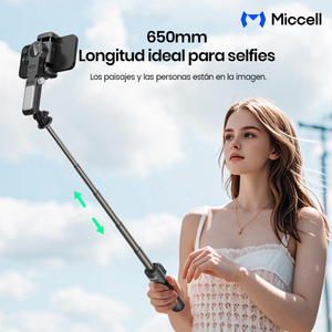 Stabilisateur compact Miccell avec suivi IA, mini trépied et télécommande sans fil pour le streaming, les vlogs et les voyageurs - Product Image 6