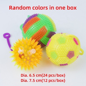 Hot bán ánh sáng lên bóng đá với tiếng còi Spike bóng Strobe Spiky Dog bóng nhấp nháy Bóng Đá Bóng Đá bóp trẻ em Đồ chơi Quà tặng - Product Image 4