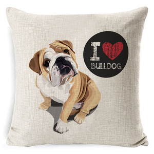 Fundas de almohada <span class=keywords><strong>I</strong></span> <span class=keywords><strong>LOVE</strong></span> <span class=keywords><strong>BEAGLE</strong></span> con diseño de celebridades para uso doméstico y hotelero, 100% poliéster, personalizables - Product Image 1
