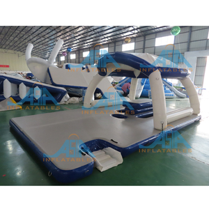 Fábrica de Inflables de Asia, Islas Flotantes Acuáticas Hechas a Medida, <span class=keywords><strong>Piscina</strong></span> Inflable para Océano y Mar con Red - Product Image 5