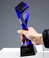 Trophée musical en cristal torsadé personnalisé, prix créatif en verre torsadé, colonne en cristal torsadé