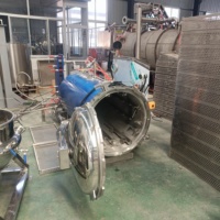 Pulvérisation d'eau aliments en conserve stérilisateur machine bocal en verre stérilisateur autoclave cornue