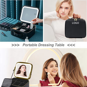 กระเป๋าเครื่องสำอางแบบมีกระจกกระเป๋า<span class=keywords><strong>เครื่องสำอาง</strong></span>แบบมีพู่ - Product Image 2