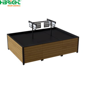 Étagère de présentation de fruits et légumes pour supermarché, sur mesure, pour projet d'aménagement complet d'un supermarché - Product Image 6
