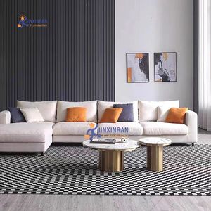 Sang Trọng Bàn Cà Phê Nhà Hiện Đại Vàng Thép Không Gỉ Kết Hợp Bằng Đá Cẩm Thạch Vòng Bàn Trà Bàn Cà Phê Thiết Lập Cho Phòng Khách - Product Image 2