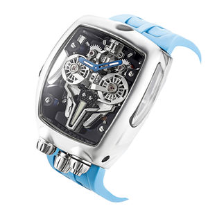 Relojes Deportivos Mecánicos Personalizados, Silicona, Cristal de Zafiro Sintético, Movimiento Automático, Diseño de Esqueleto de Lujo, 44MM - Product Image 2