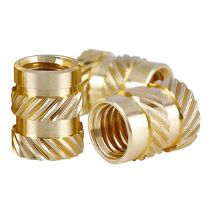M3x5x4 ren chèn Nut tiêm đúc thông qua Knurled đồng thau NUT - Product Image 3