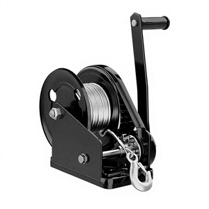 Torno manual de alta resistencia de 1800 lb con freno bidireccional autoblocante, altura de elevación de 20 m, para grúas, torres de iluminación y avicultura. - Product Image 1