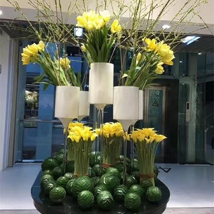 Vases cylindriques en <span class=keywords><strong>verre</strong></span> Extra grands Vases de sol géants, Plusieurs tailles |   Vases en <span class=keywords><strong>verre</strong></span> Décoration d'intérieur - Product Image 1
