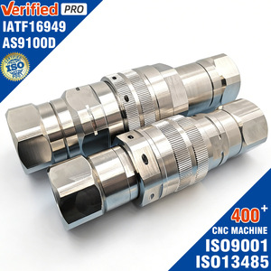 Servicio de <span class=keywords><strong>Mecanizado</strong></span> CNC, Fresado y Torneado, Conjunto de Acoplador Hidráulico de Liberación Rápida, Carcasa de Aluminio para Acoplamiento de Transmisión - Product Image 1