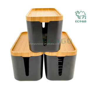 Upgraded Extra <b>Large</b> Bamboo Trash <b>Bag</b> Dispenser Wooden Bamboo Plastic Garbage <b>Bag</b> <b>Storage</b> Organizer - Product Image 1