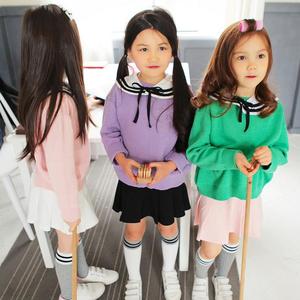 สินค้าขายดี เสื้อสเวตเตอร์เด็ก ดีไซน์ใหม่ สีพื้น ถักนิตติ้ง ราคาถูก - Product Image 1