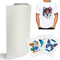 Prix d'usine, rouleau de film PET DTF double mat pour transfert thermique, taille 30 cm, 33 cm, 45 cm, pour t-shirts